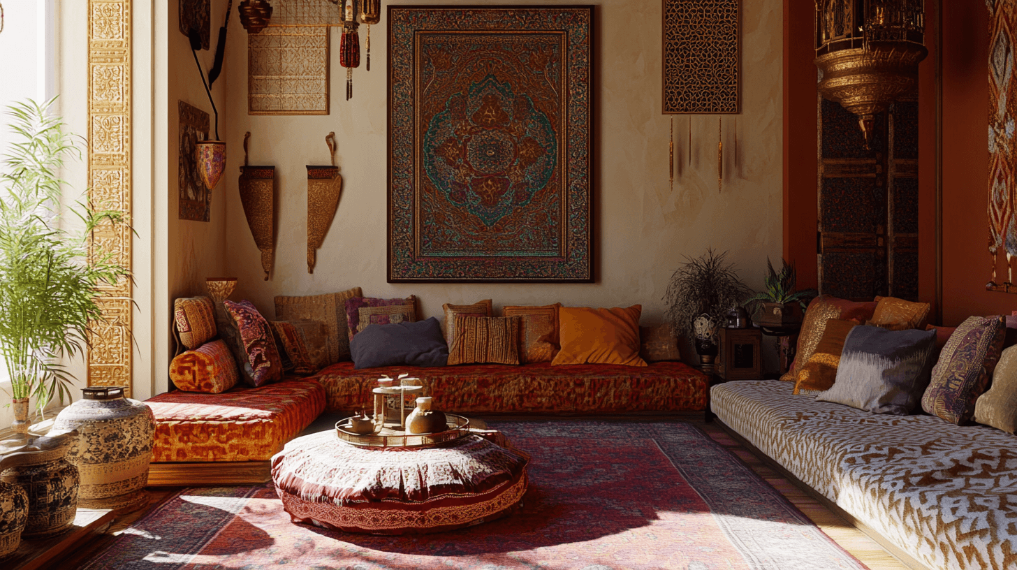 Wohnzimmer mit orientalischen Elementen: Exotische Akzente für Zuhause
