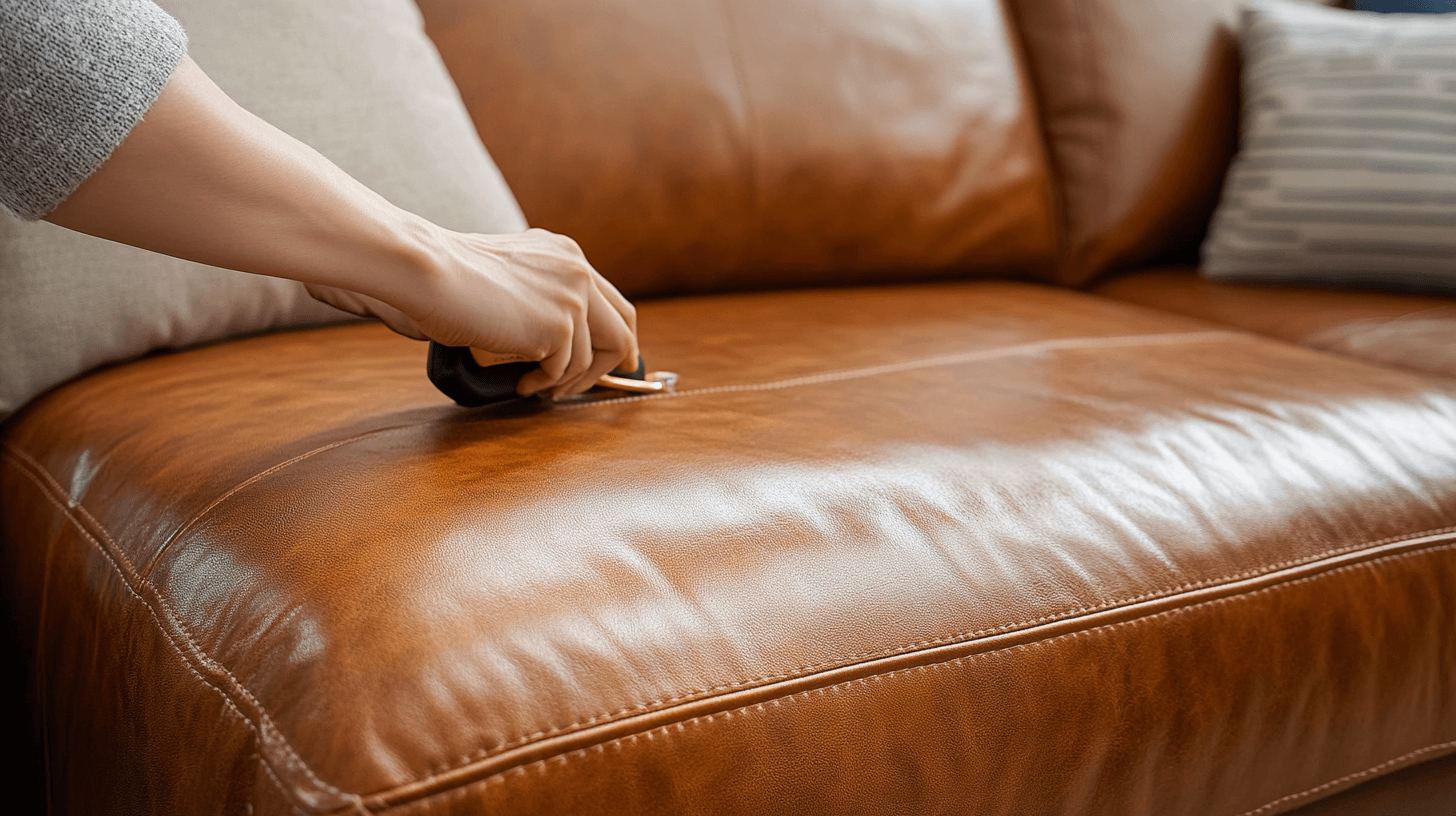 Pflege und Wartung von Ledersofas