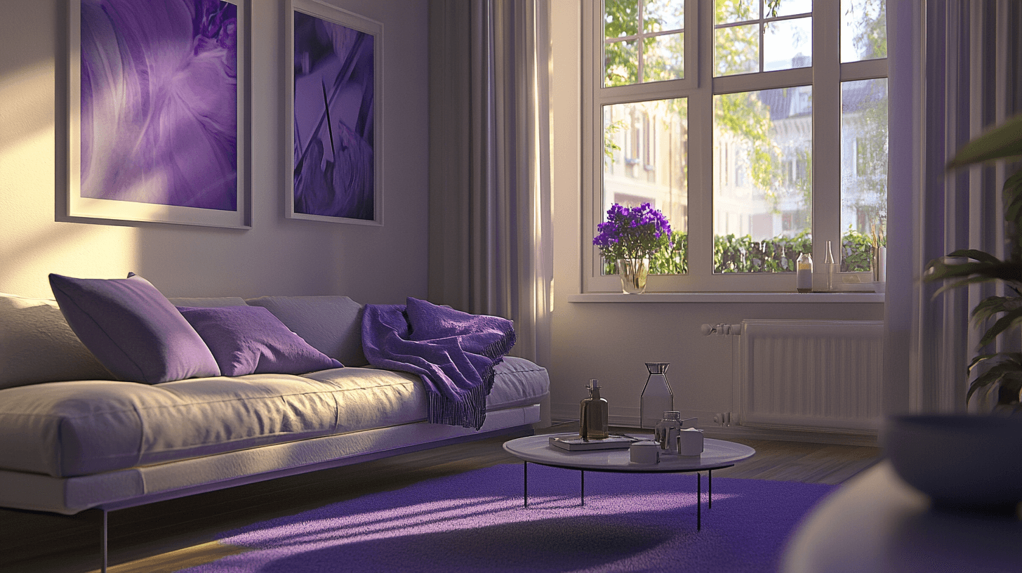 Dekorationsideen in Lila: Kreativität und Eleganz
