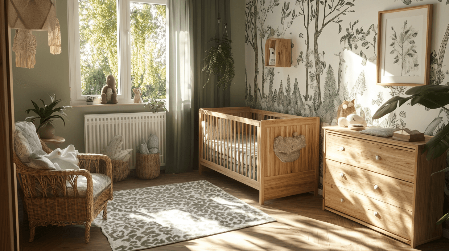 Kinderzimmer im Waldstil: Natürliche Farben und Holz