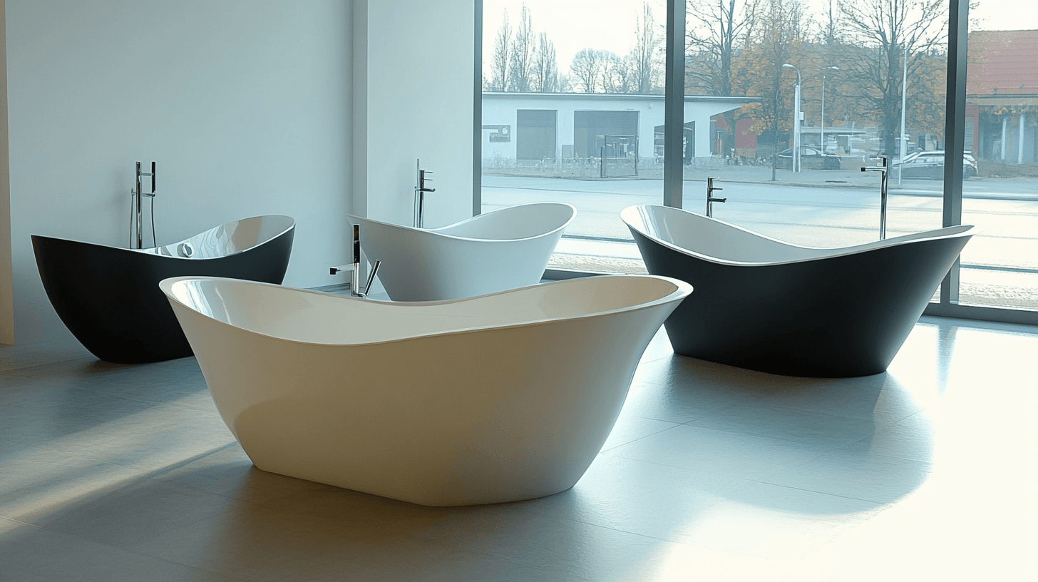 Designmöglichkeiten für freistehende Badewannen