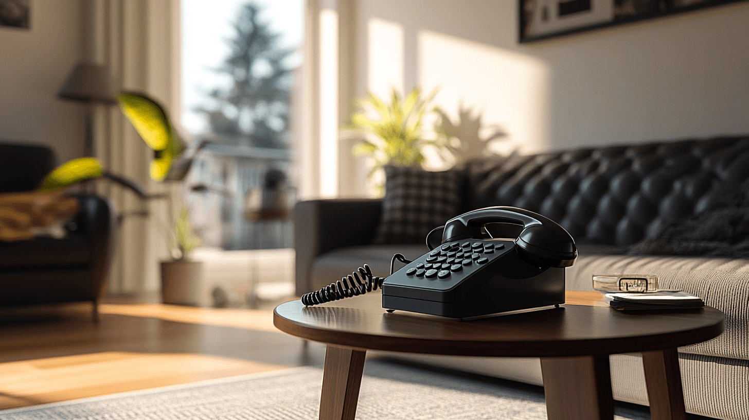 Verschiedene Stile von Telefontischen