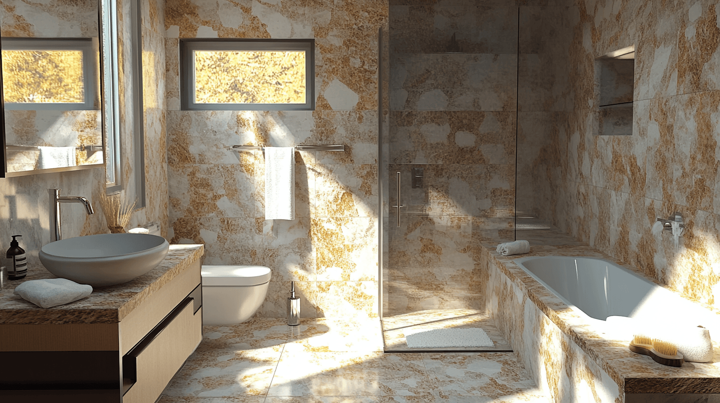 Gestaltungsmöglichkeiten mit Naturstein im Badezimmer
