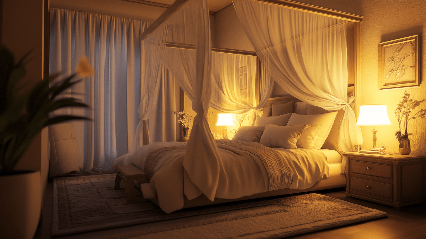 Gestaltungstipps für ein romantisches Schlafzimmer mit Himmelbett