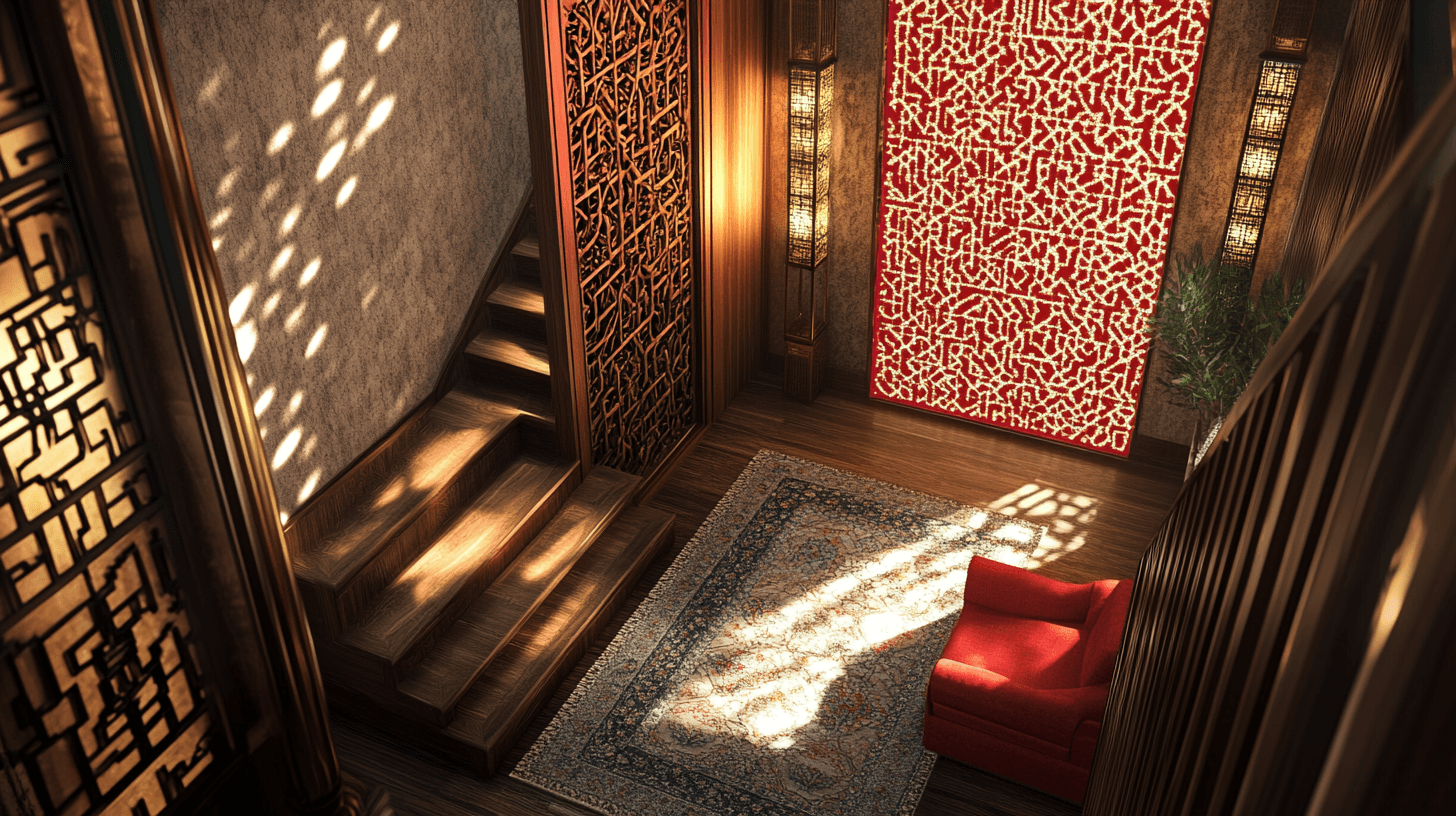 Dekorationen und Accessoires im modernen orientalischen Stil