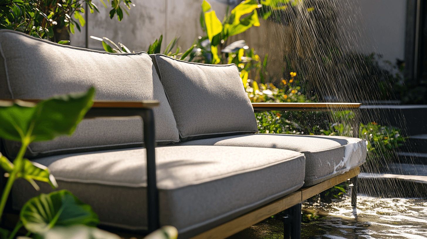 Pflege und Wartung von Gartensofas