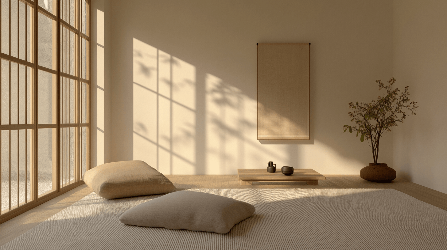 Japandi Minimalismus: Klare Formen und Ruhe