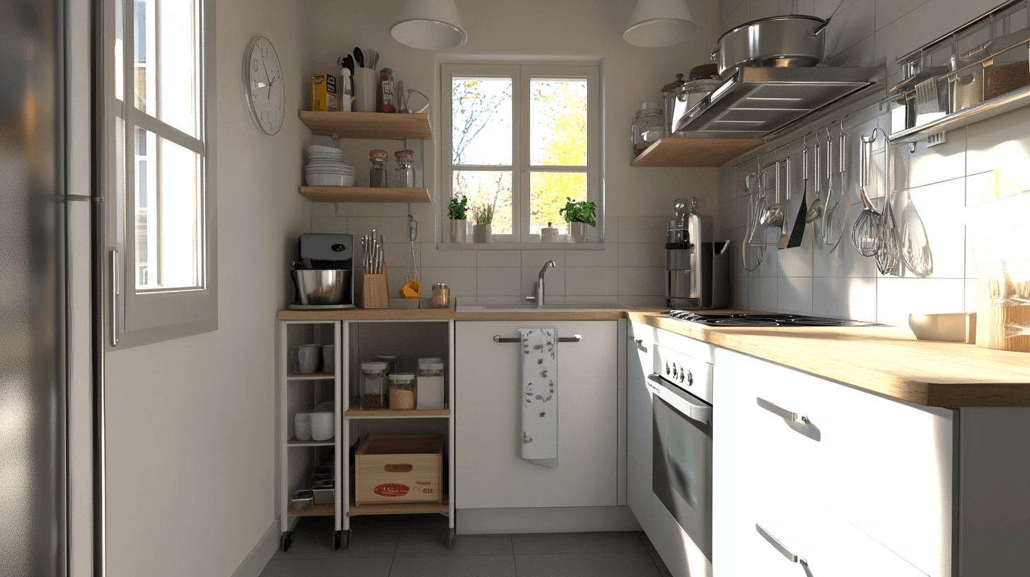 Platzsparende Möbel für kleine Küchen