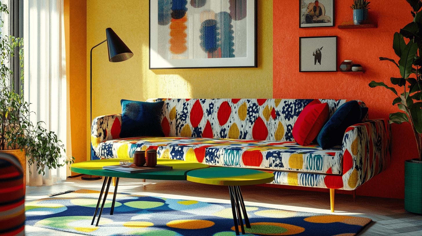 Retro Pop: Farbenfrohe Möbel und mutige Designs