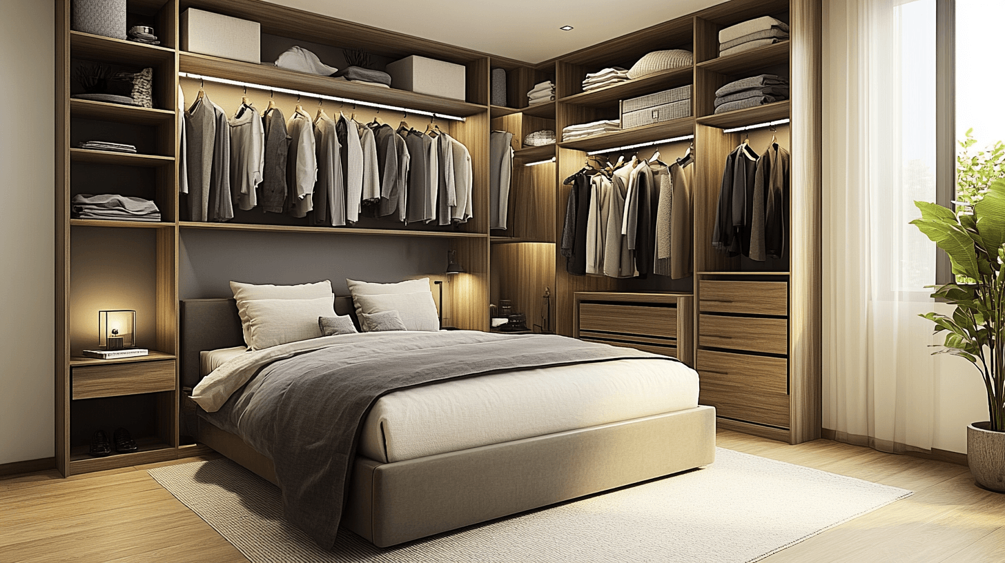 Schlafzimmer mit Ankleide: Mehr Platz für Kleidung und Accessoires