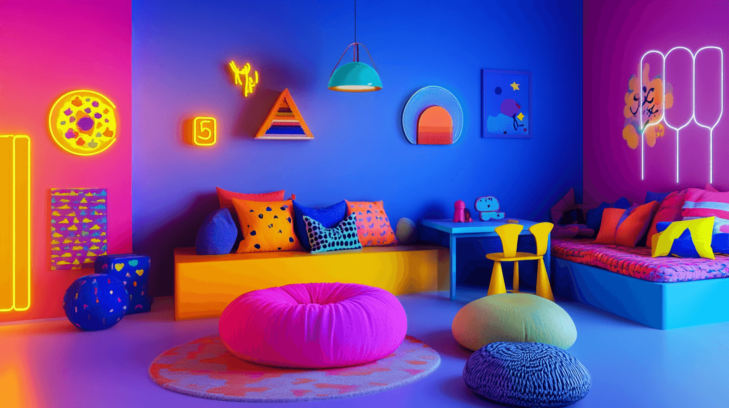 Neonfarben im Kinderzimmer: Ein fröhliches und kreatives Umfeld