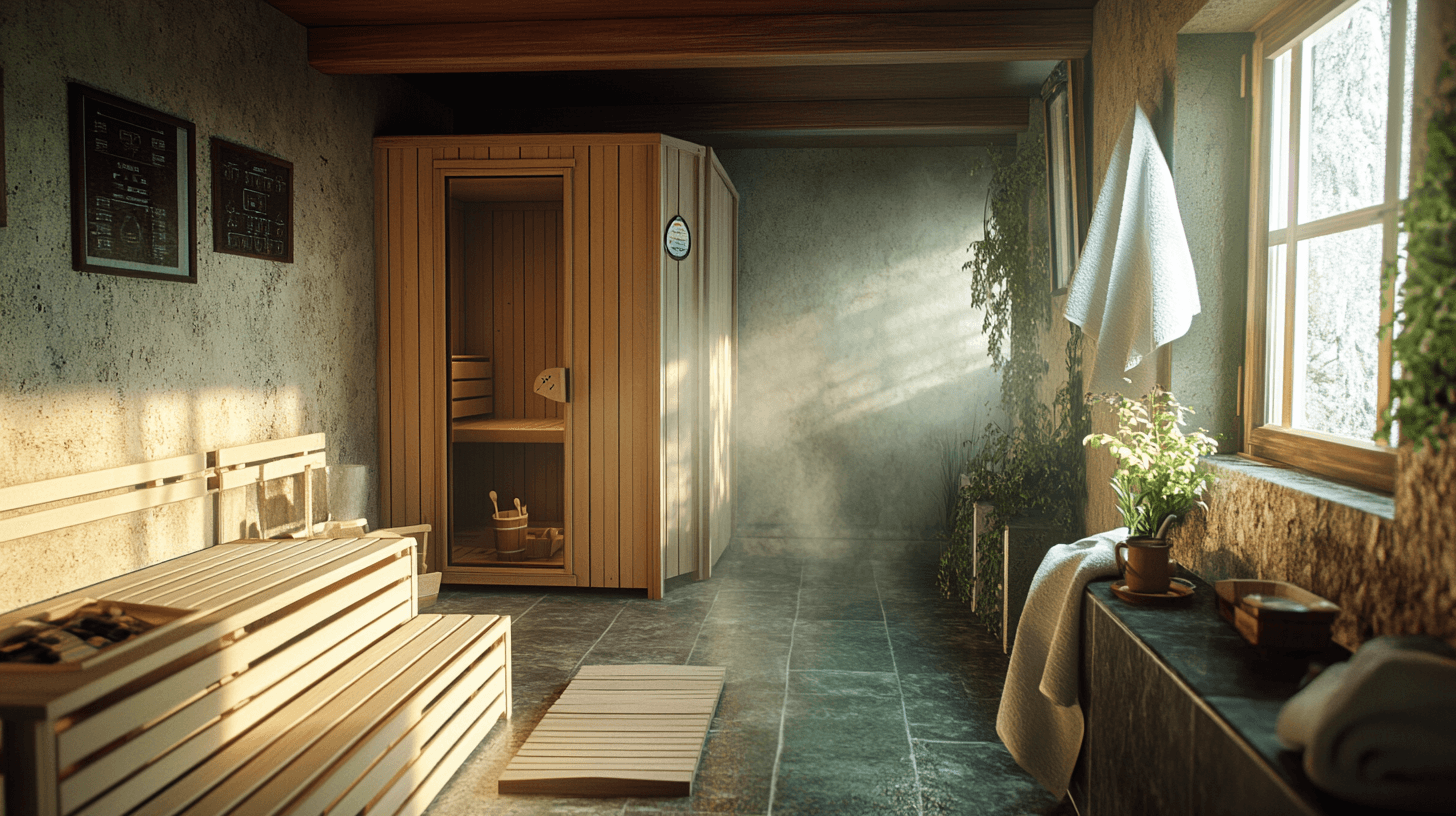 Pflege und Wartung einer integrierten Sauna im Badezimmer