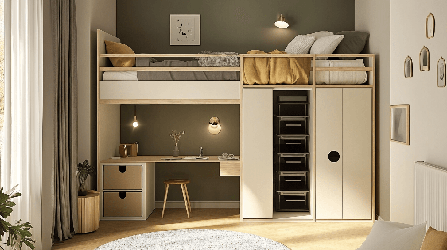 Platzsparende Möbel für kleine Schlafzimmer