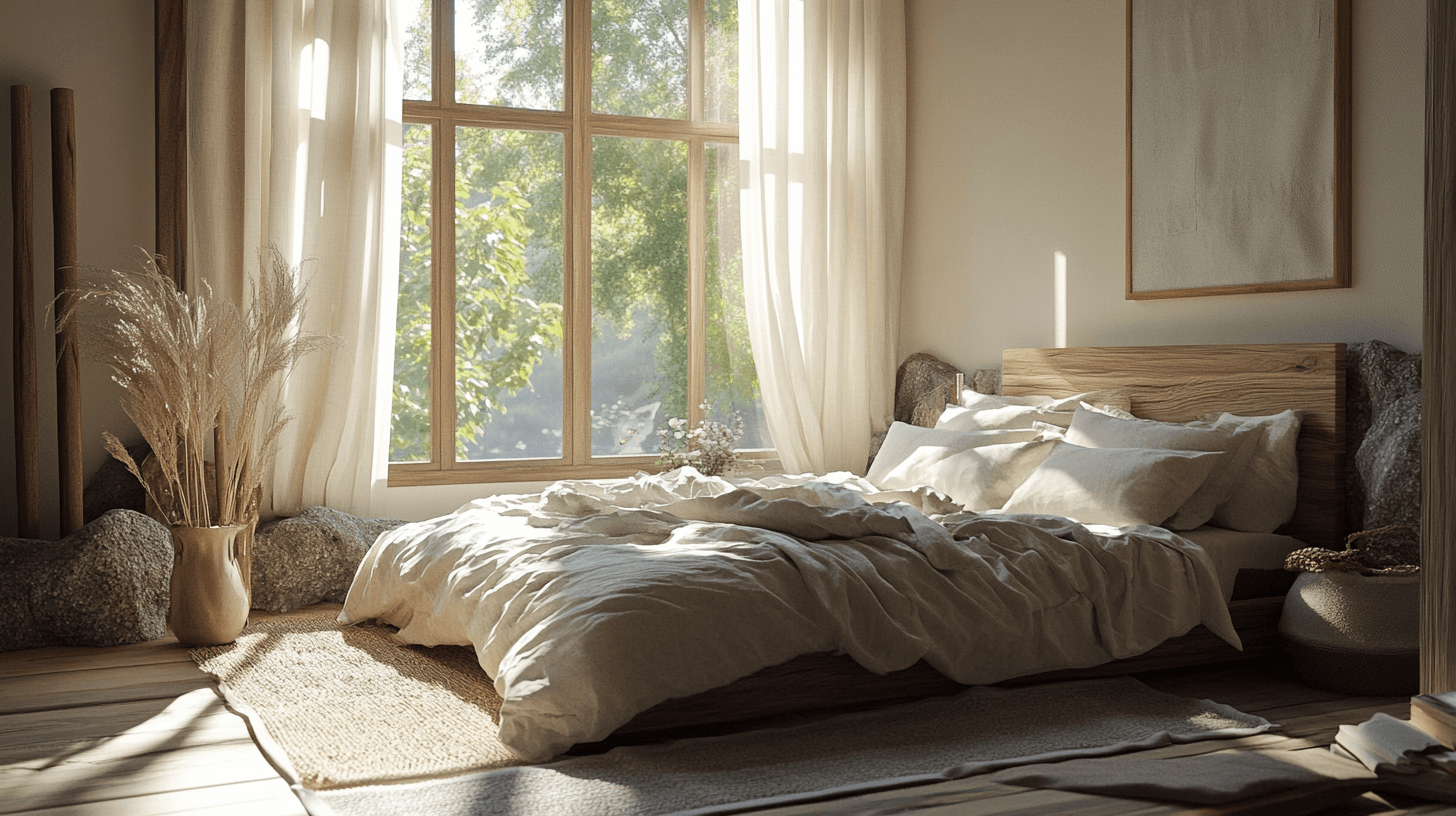 Schlafzimmer mit Naturmaterialien: Nachhaltigkeit trifft auf Design