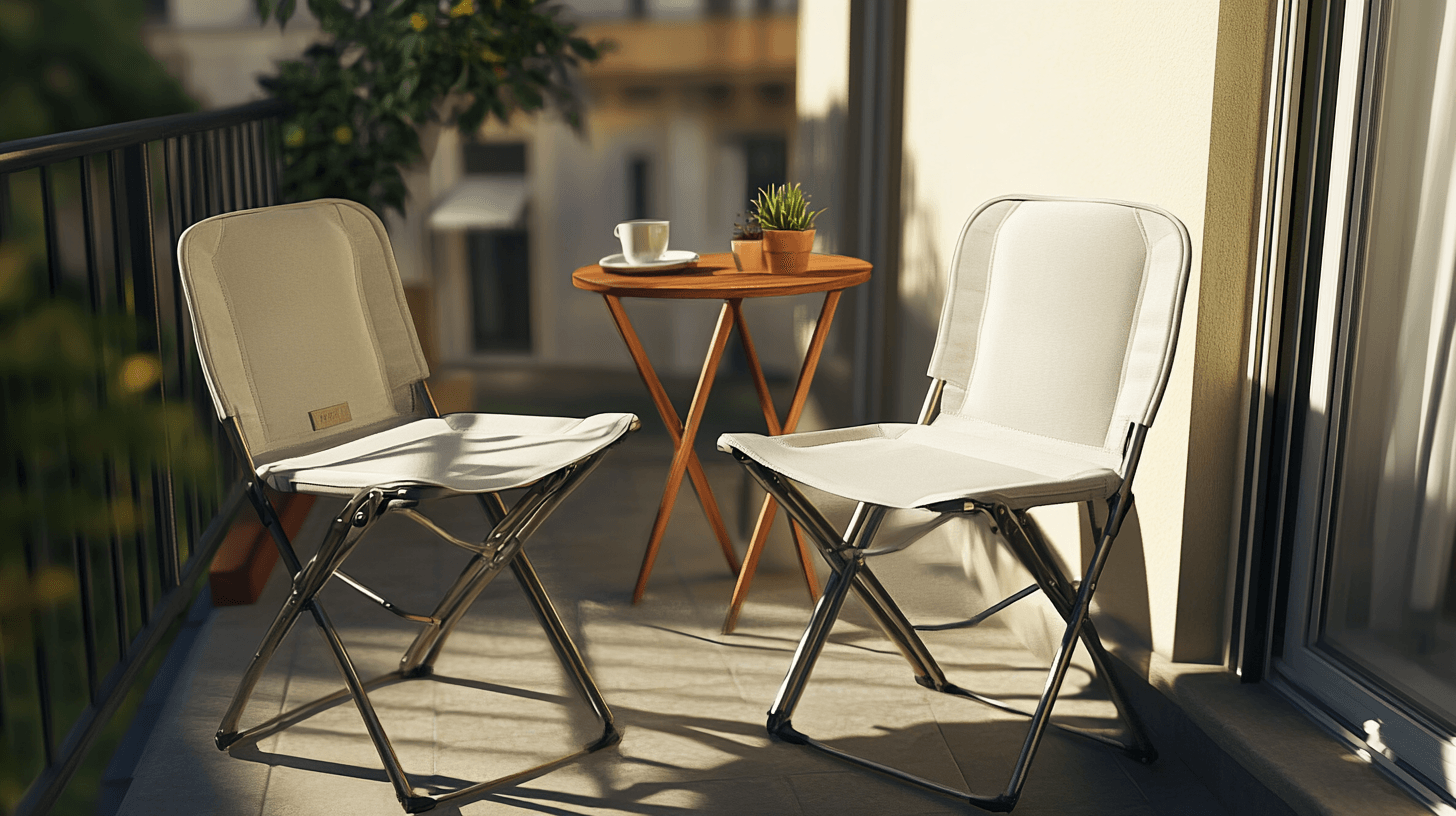 Kompakte Möbel für kleine Balkone