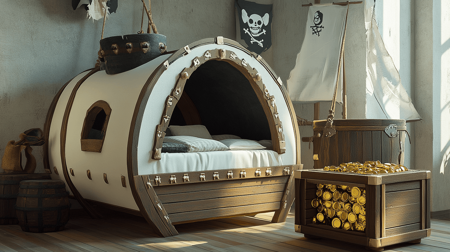 Piratenmöbel: Vom Bett bis zur Schatztruhe
