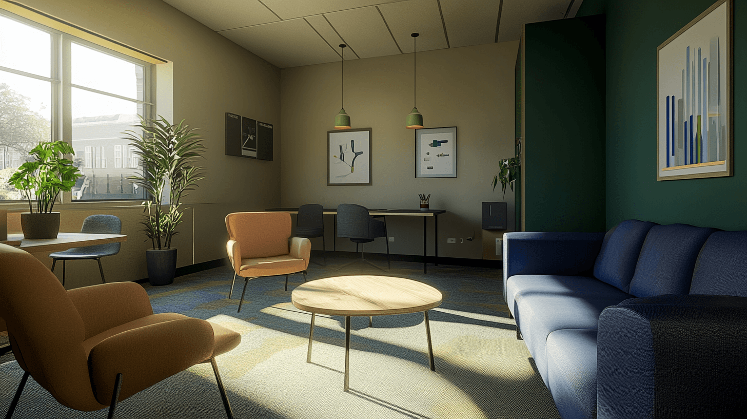 Farbpalette für das Büro: Kreativität und Produktivität fördern