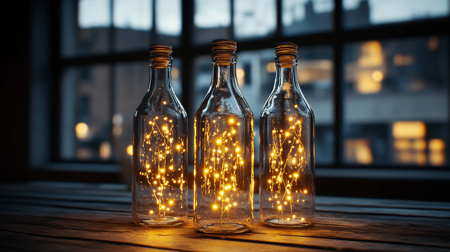 Lampen aus Glasflaschen: Ein leuchtendes Highlight