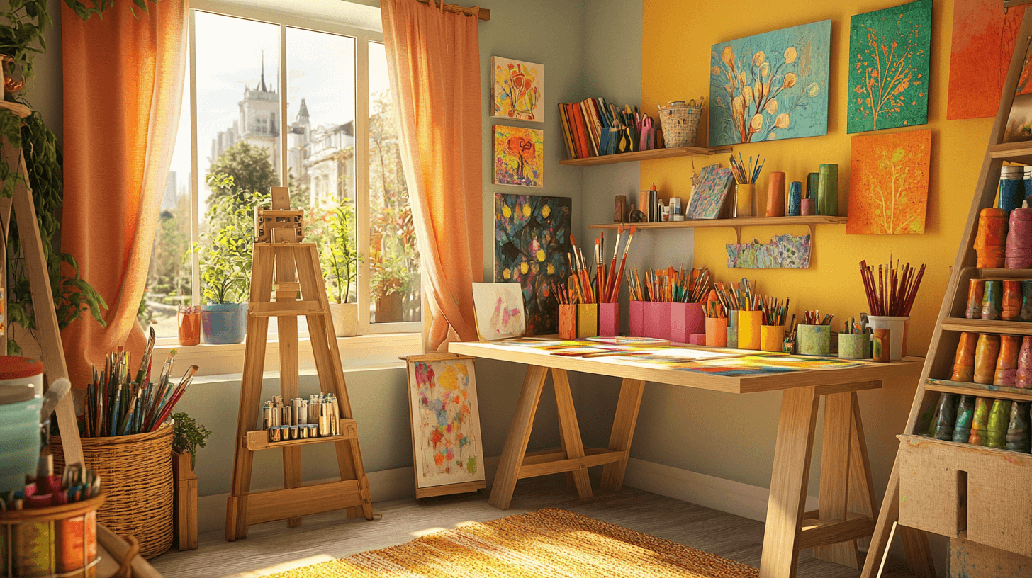 Atelier Zuhause: Kreativität auf kleinem Raum