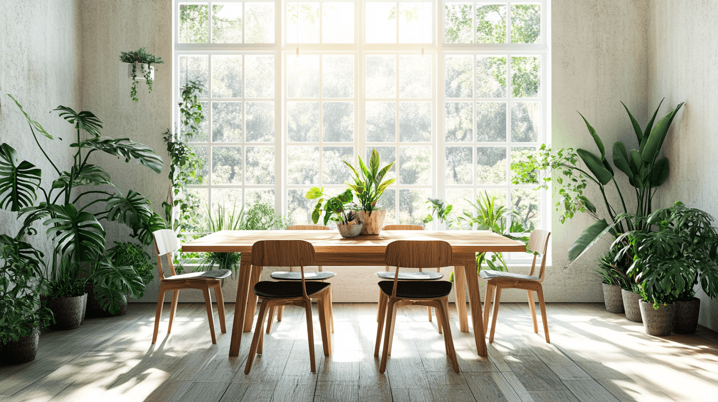 Esszimmer mit Holzelementen: Natur und Design vereinen