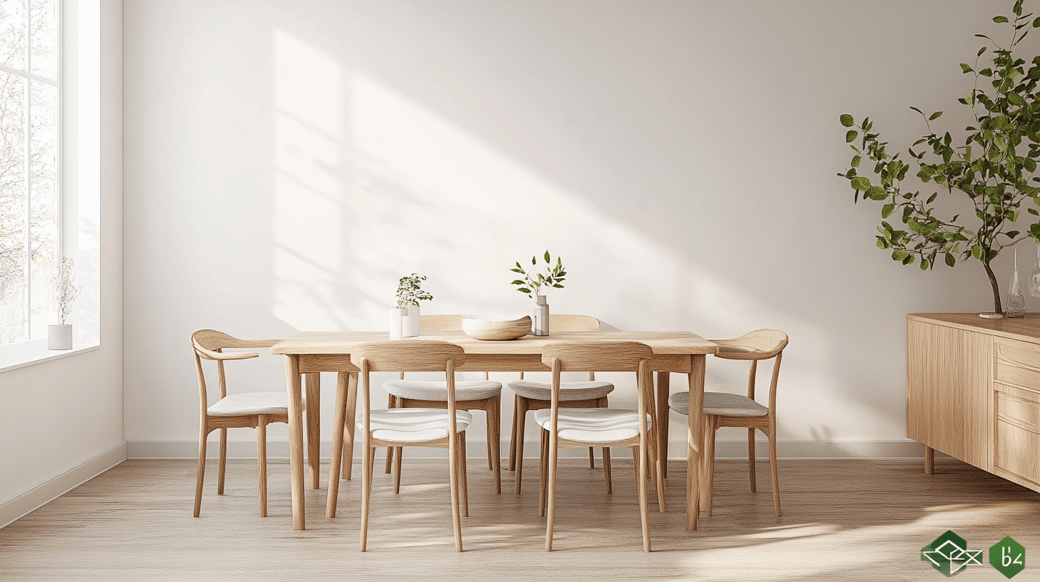 Farbgestaltung im skandinavischen Esszimmer