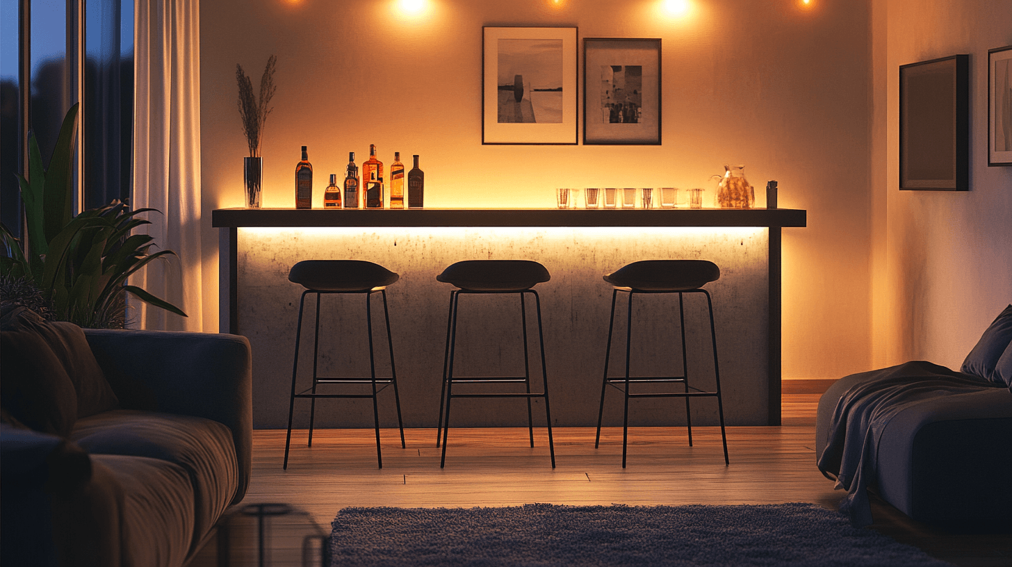 Bar-Feeling zu Hause: Bartische und Barhocker