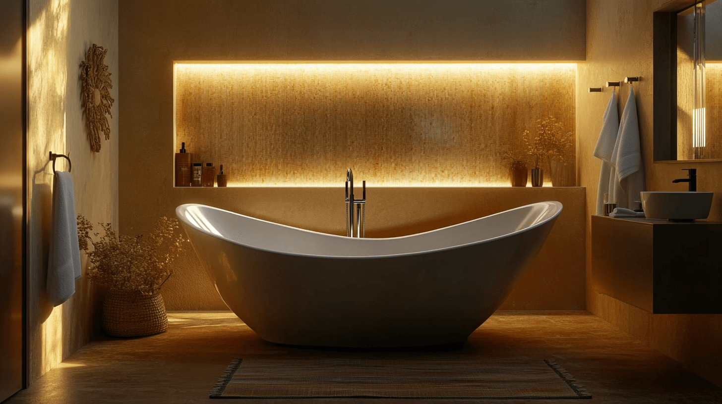 Tipps zur Gestaltung eines luxuriösen Badezimmers mit freistehender Badewanne
