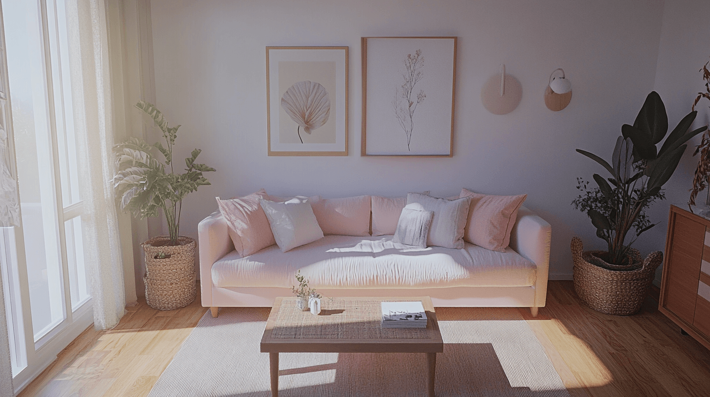 Wohnstile, die Soft Pink perfekt integrieren