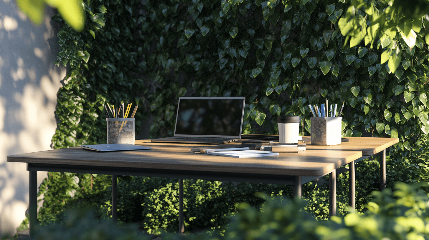 Praktische Gartentische für dein Outdoor-Büro