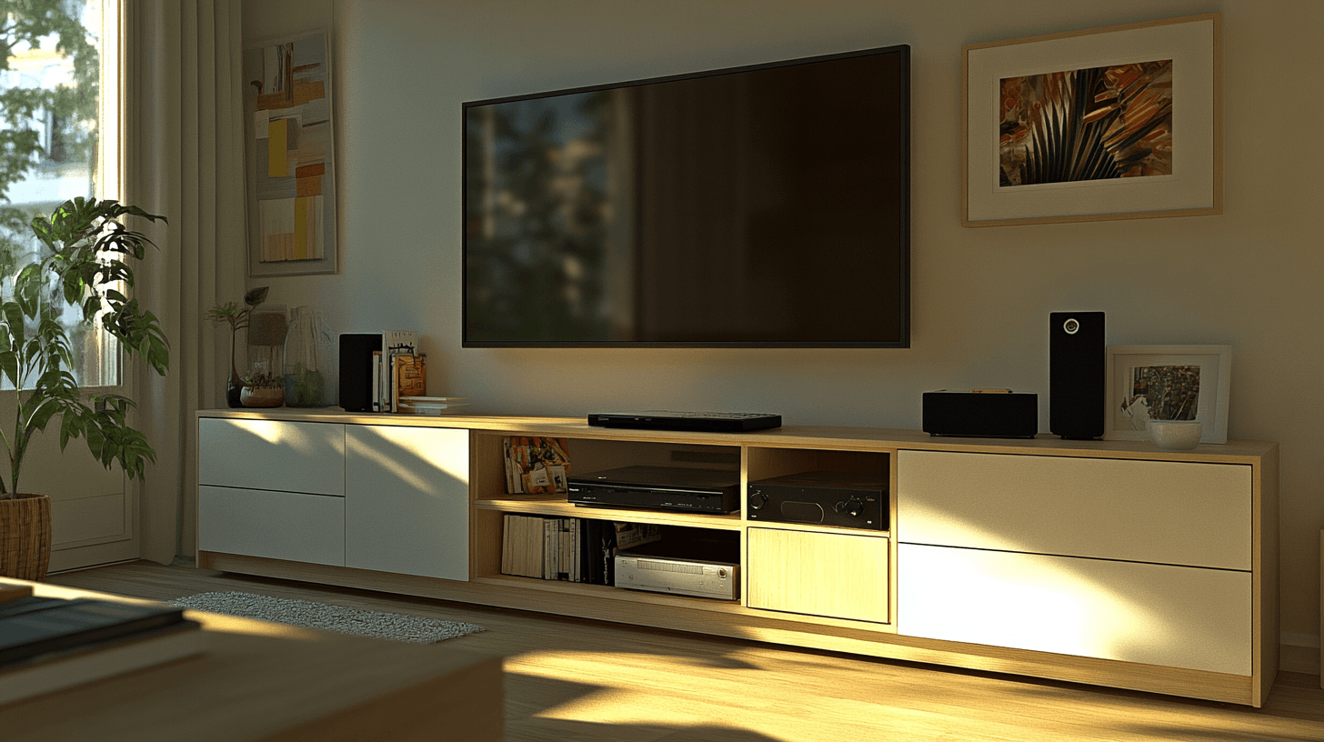 Multifunktionale TV-Möbel: Platzwunder für dein Wohnzimmer
