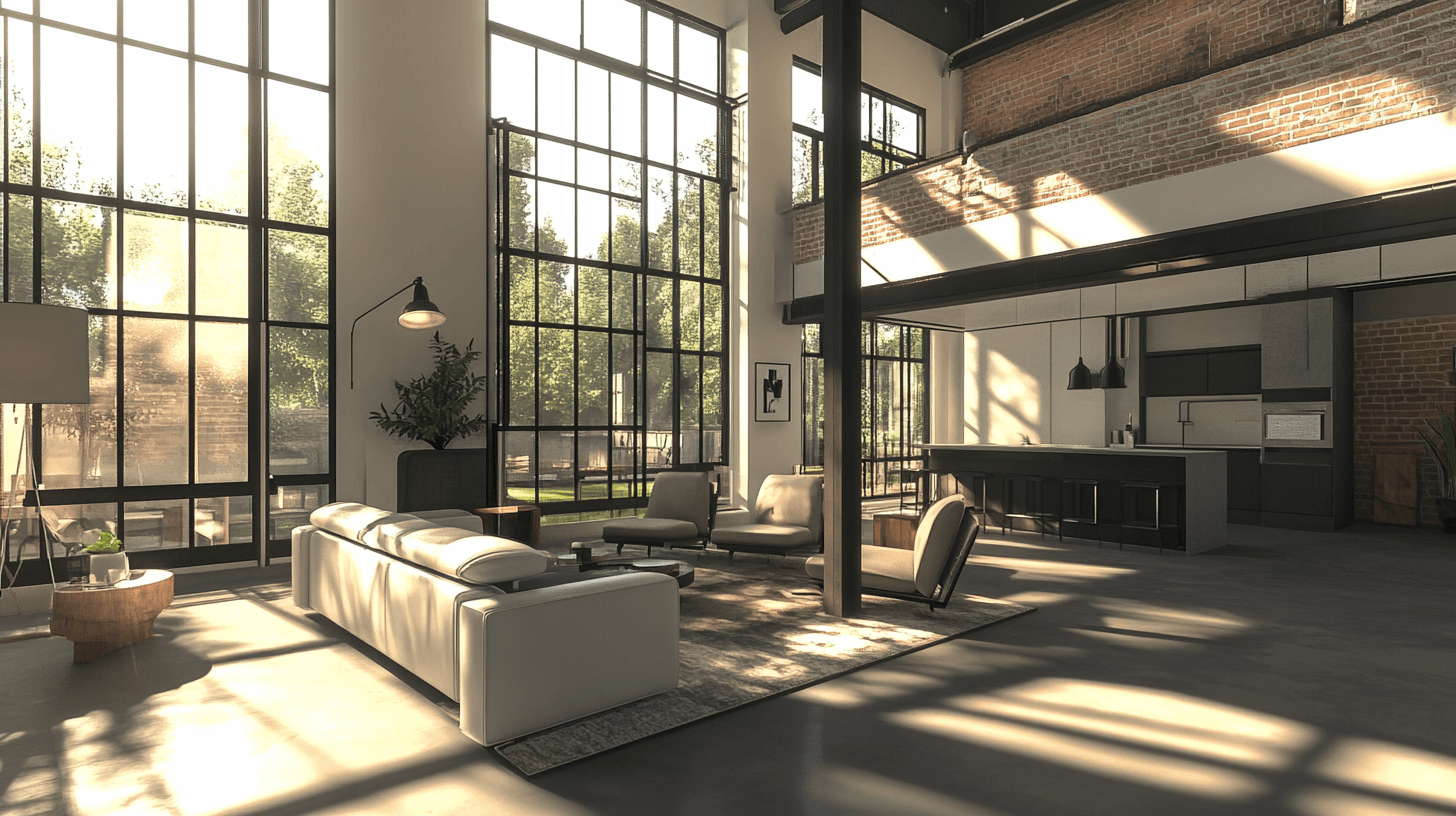 Loft-Wohnzimmer gestalten: Offen und modern