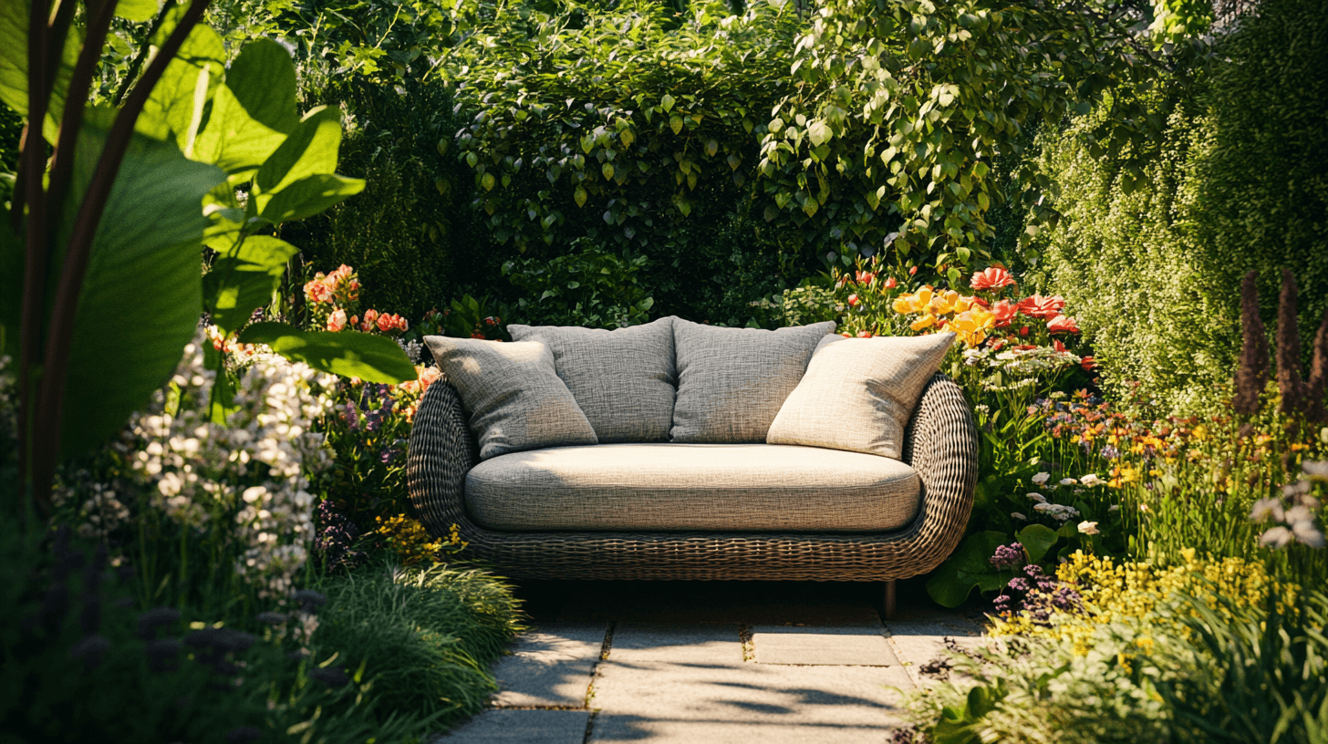 Gartenidylle: Gartensofas für gemütliche Stunden