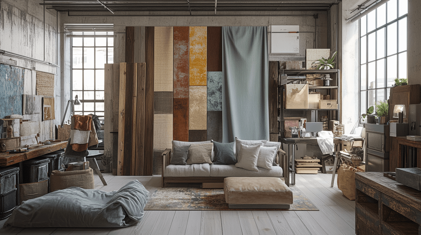 Material- und Farbkombinationen für Loft-Wohnungen