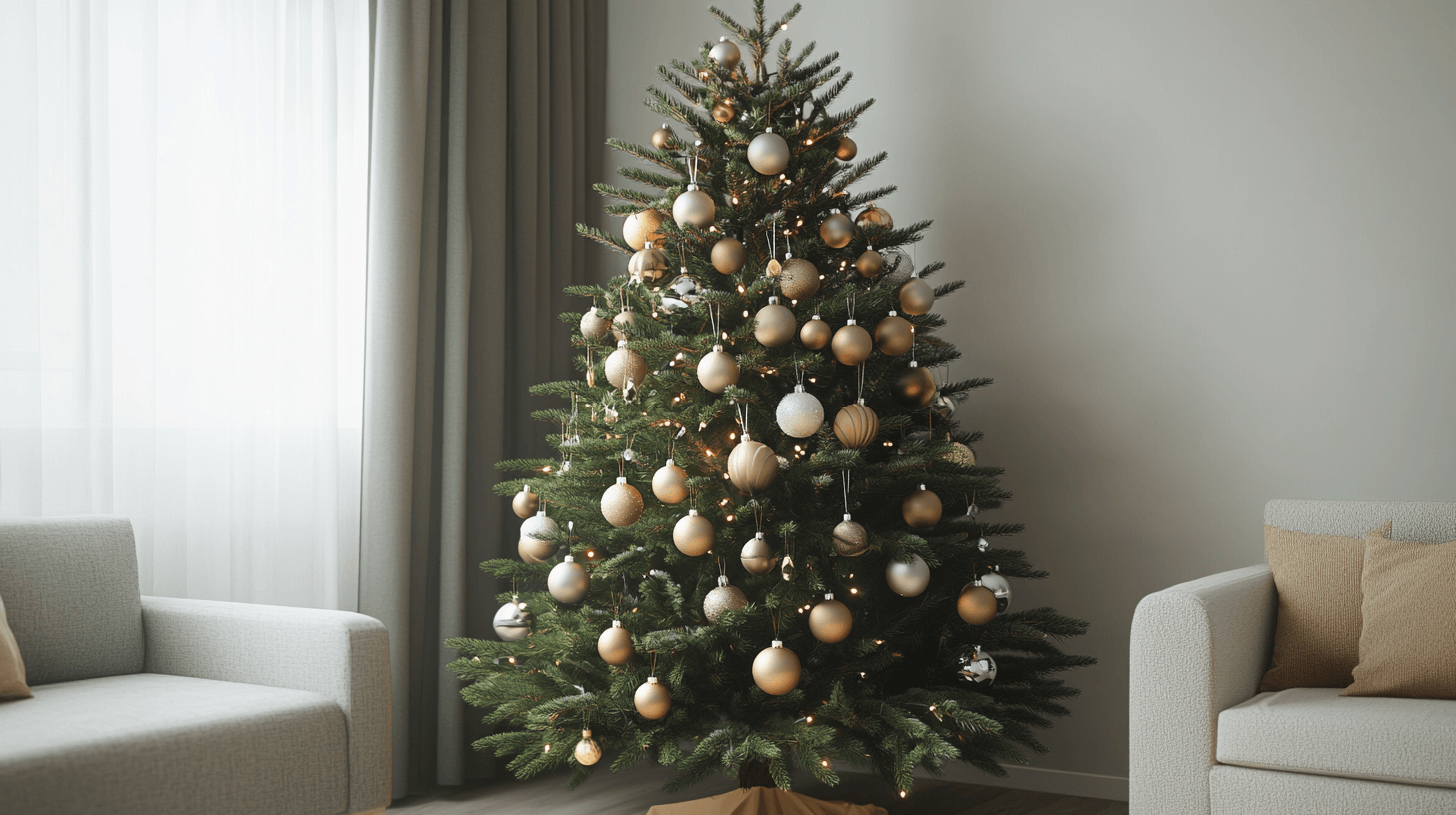 Moderne Weihnachtsbaumdekorationen