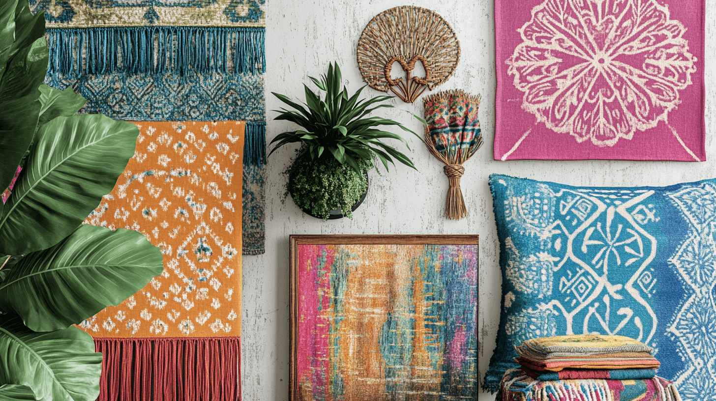 Dekoration und Accessoires im Colorful Boho-Stil