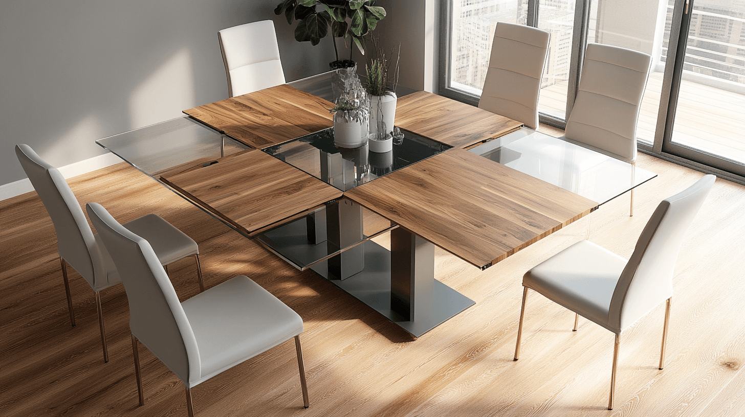 Materialien und Designs für ausziehbare Esstische