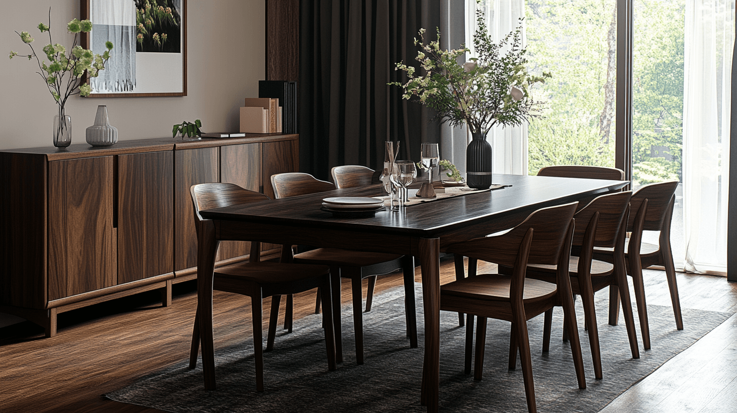 Möbel aus dunklem Holz: Der Grundstein für dein Esszimmer