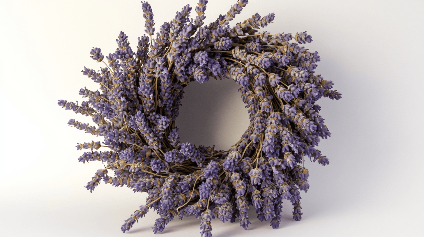 Getrocknete Blumenkränze: Langlebige Eleganz