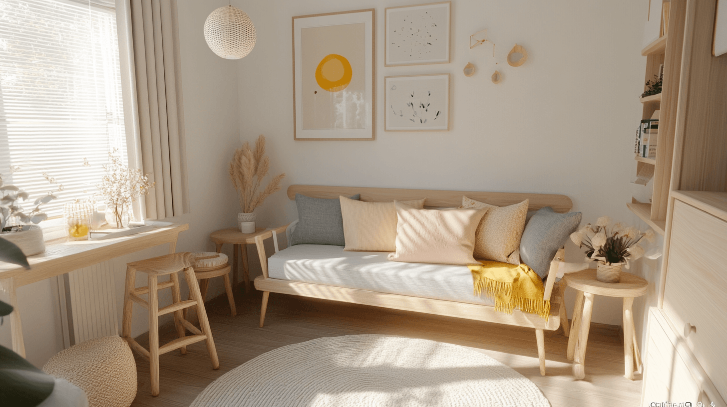 Gästezimmer im skandinavischen Stil: Minimalistisch und gemütlich
