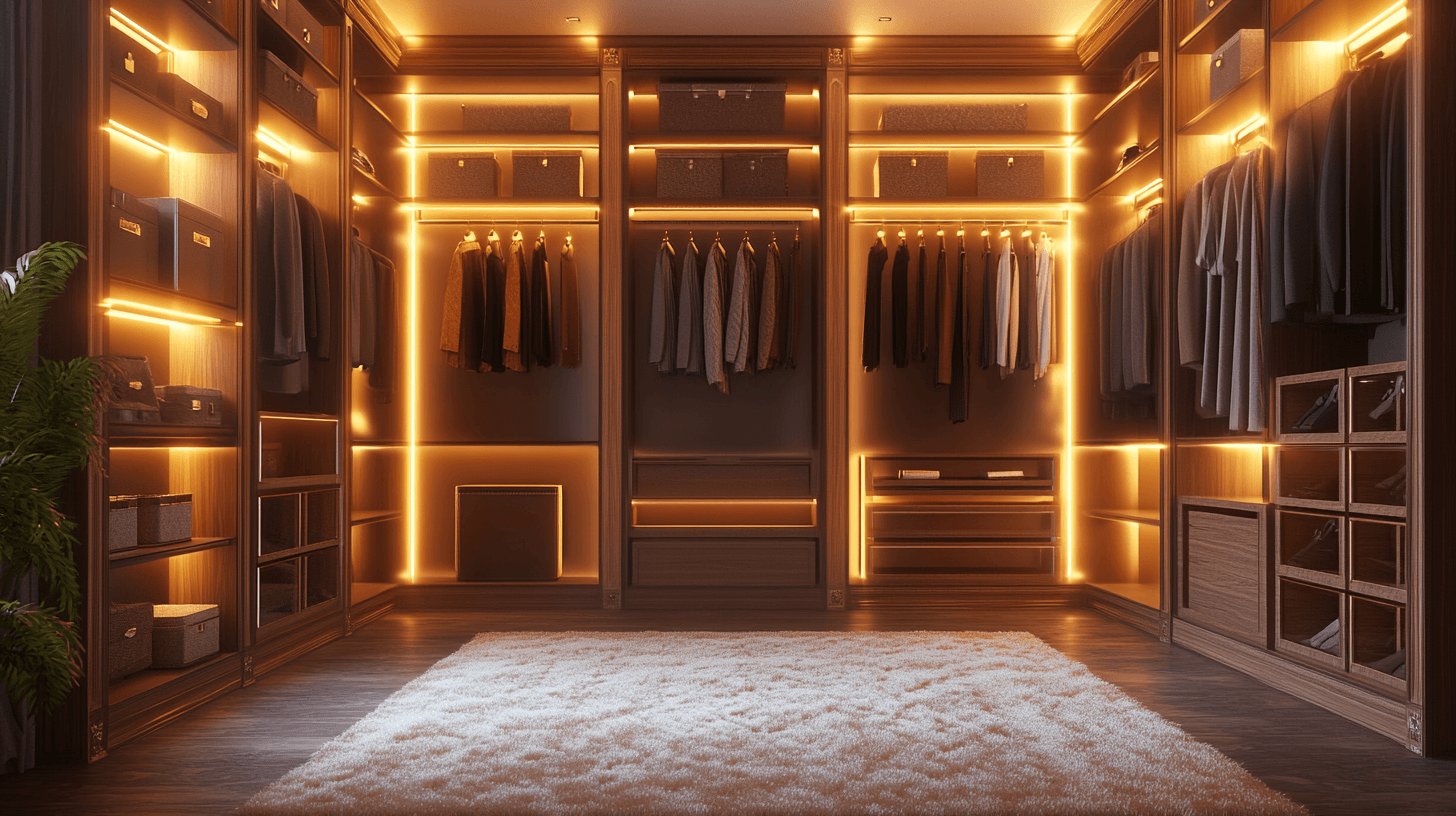 Begehbarer Kleiderschrank: Luxus und Organisation im Schlafzimmer