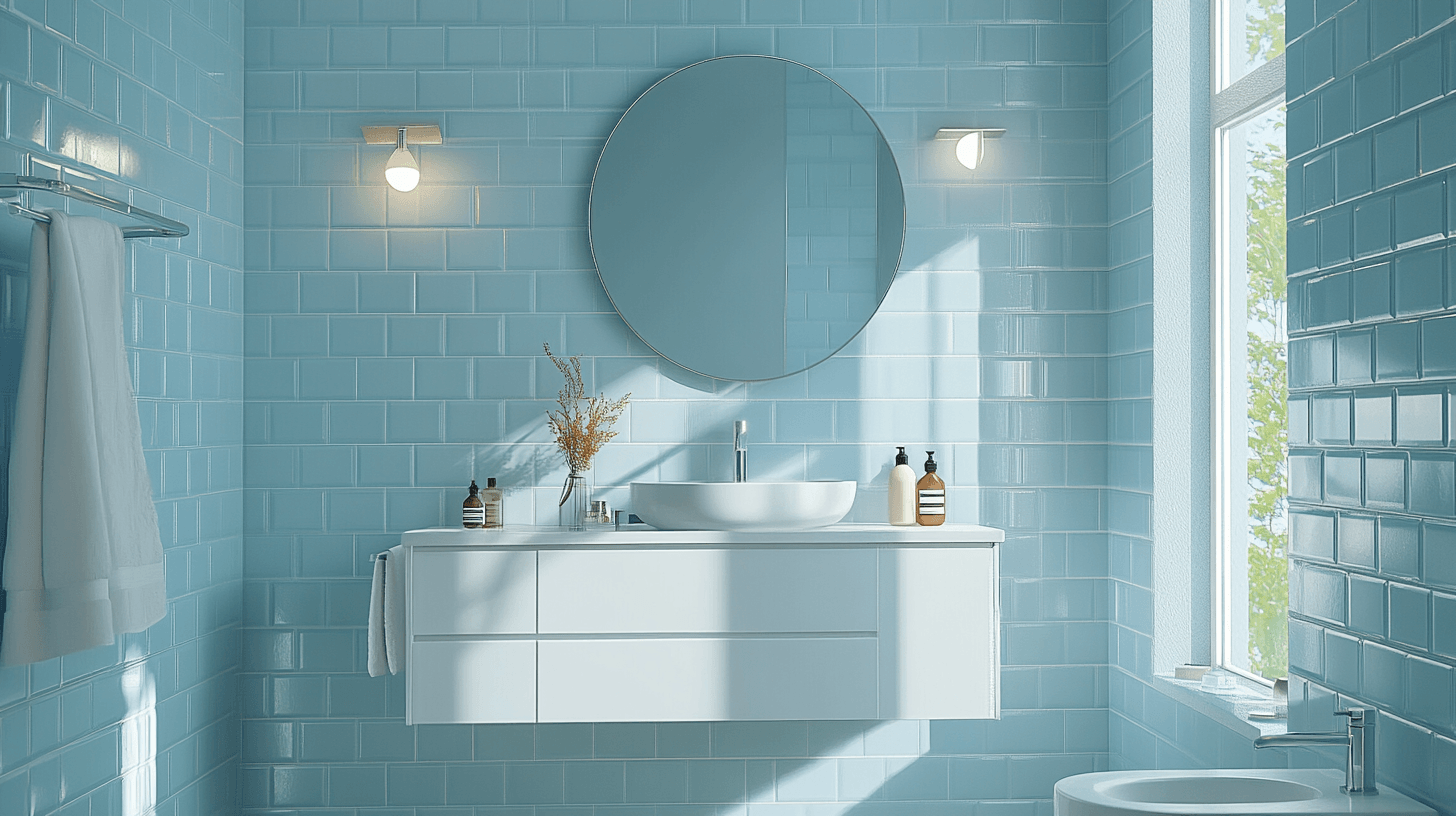 Kühle Farben im Badezimmer: Frische und Sauberkeit