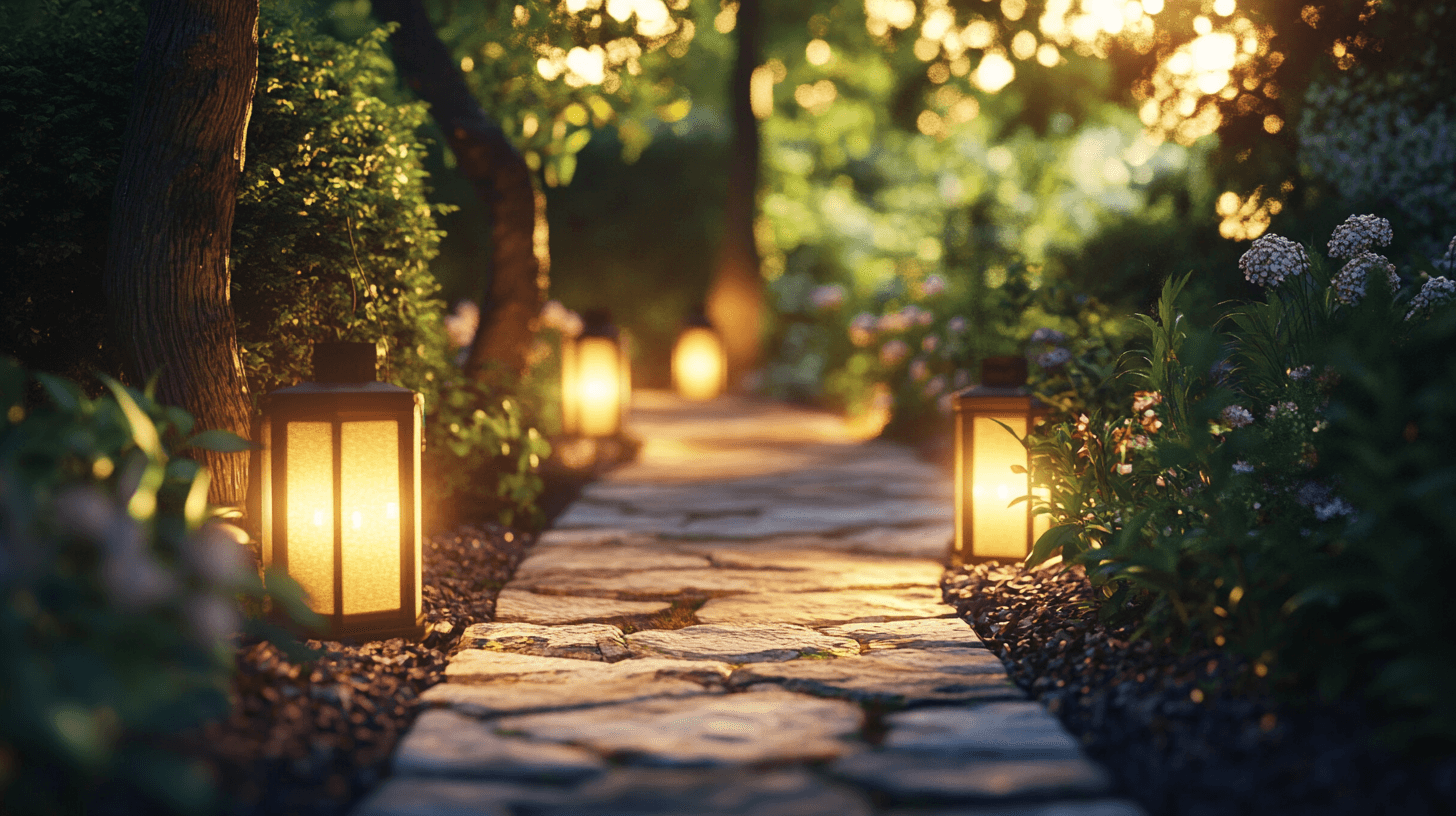 Kreative Ideen für die Platzierung von Laternen im Garten