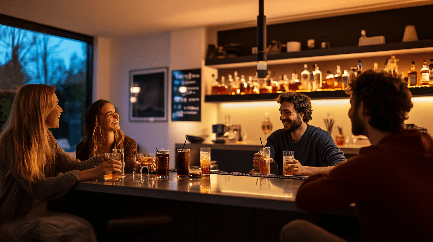 Die perfekte Bar im eigenen Wohnzimmer: Treffpunkt für Freunde und Familie
