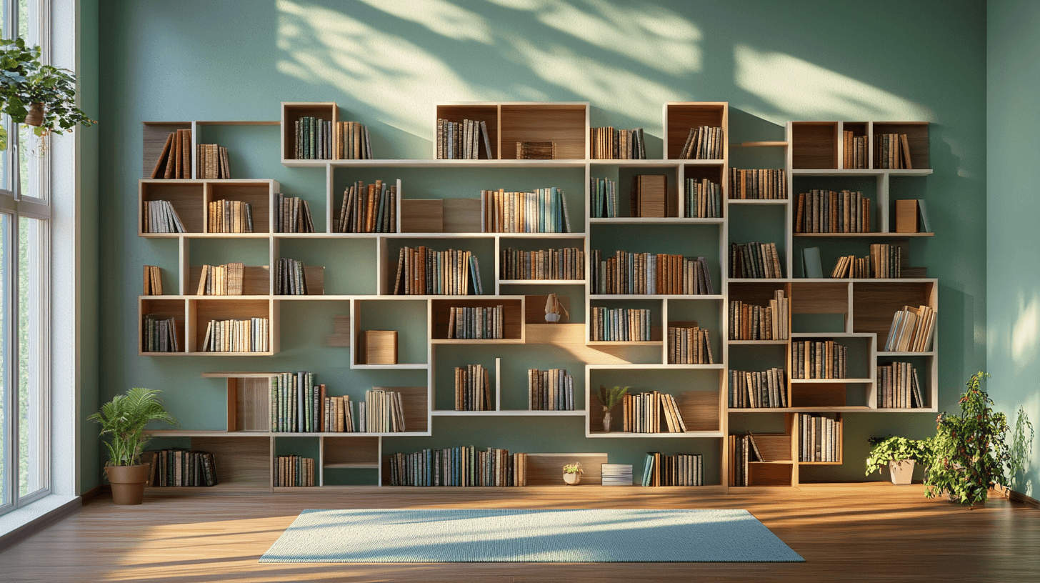 Verschiedene Arten von Bücherregalen
