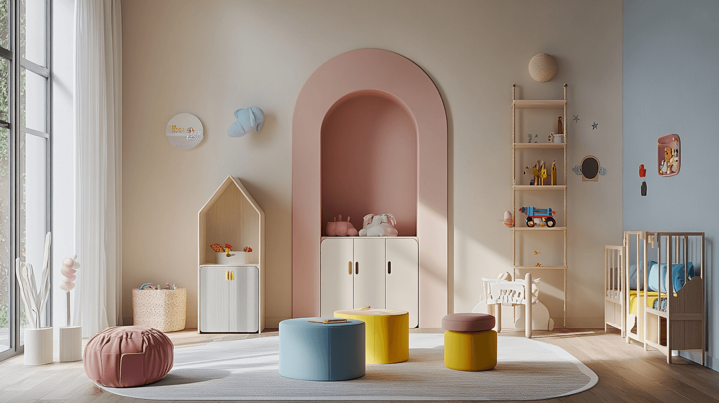 Kinderzimmer für verschiedene Altersgruppen: Flexibel und funktional