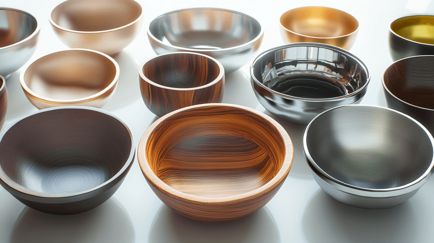 Materialvielfalt: Die richtige Schale für jeden Stil