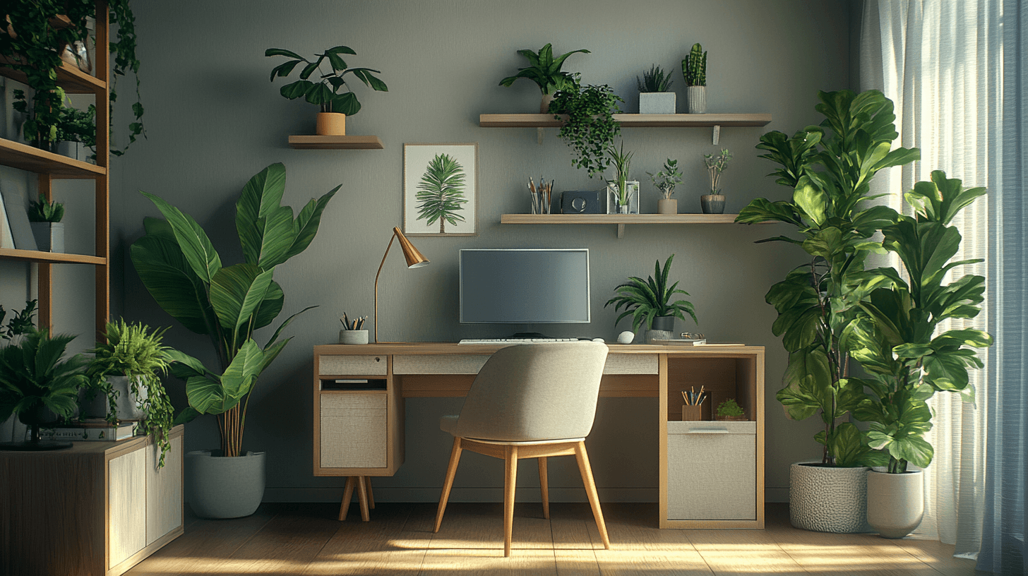 Dekoration und persönliche Akzente im Home-Office