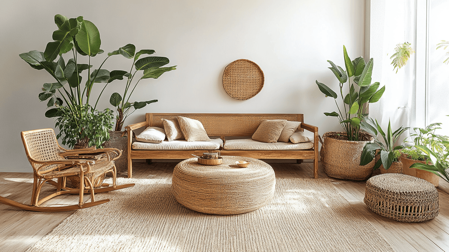 Möbel und Materialien für ein natürliches Ambiente