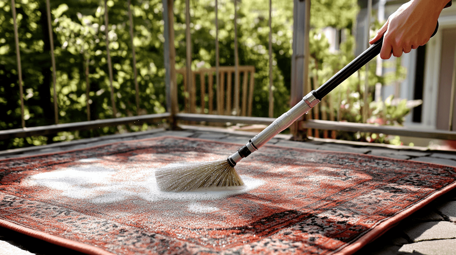 Pflege und Reinigung von Outdoor-Teppichen