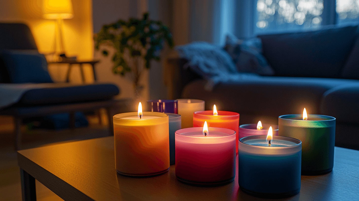 Farbige Kerzen: Bunte Akzente für dein Wohnzimmer